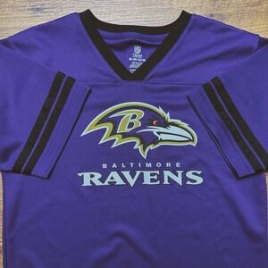 NFL Team Baltimore Ravens Youth XL‎ 14-16 Jersey Purple Unisex Kids Football Fan